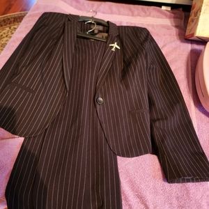 Worthington black Pinstripe Pantsuit
